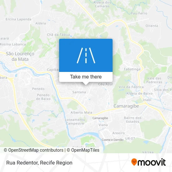 Rua Redentor map