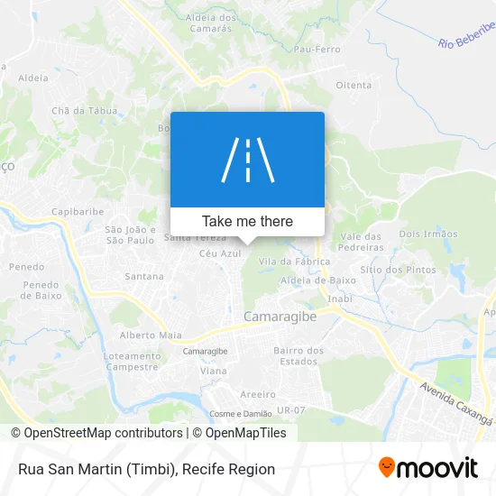 Rua San Martin (Timbi) map