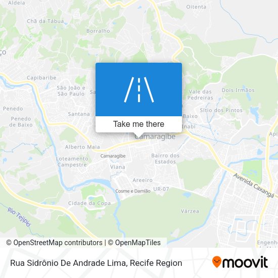 Rua Sidrônio De Andrade Lima map