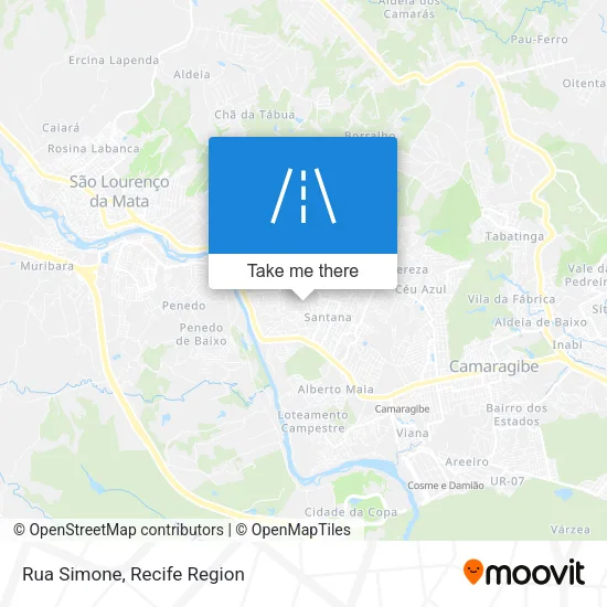 Rua Simone map