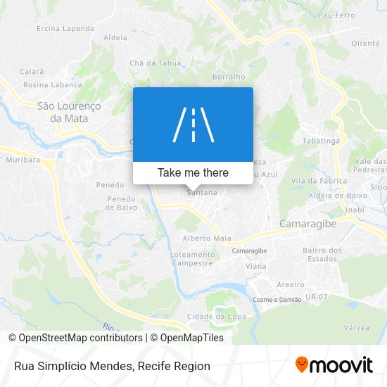 Rua Simplício Mendes map