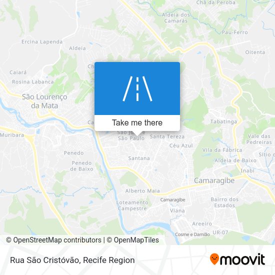 Rua São Cristóvão map