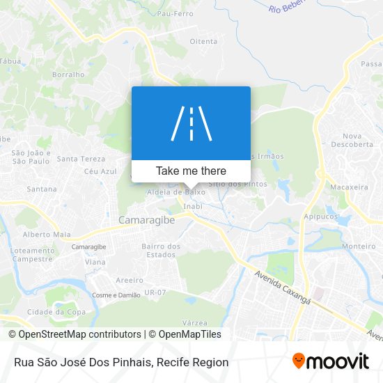 Rua São José Dos Pinhais map