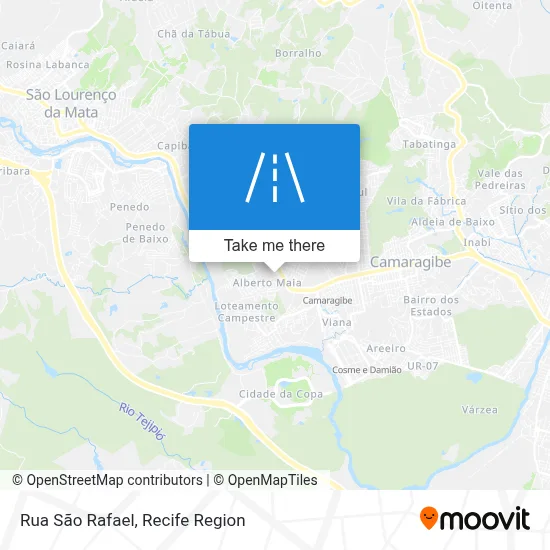 Rua São Rafael map