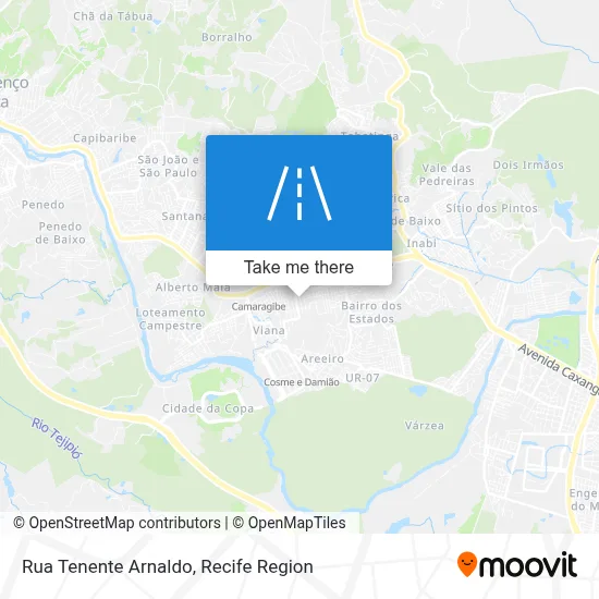 Rua Tenente Arnaldo map