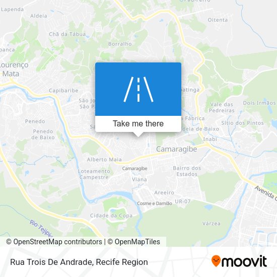 Rua Trois De Andrade map