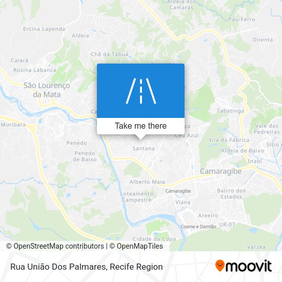 Rua União Dos Palmares map