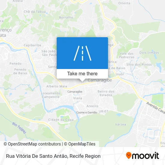 Rua Vitória De Santo Antão map