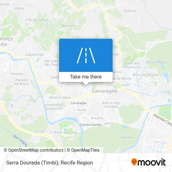 Serra Dourada (Timbi) map