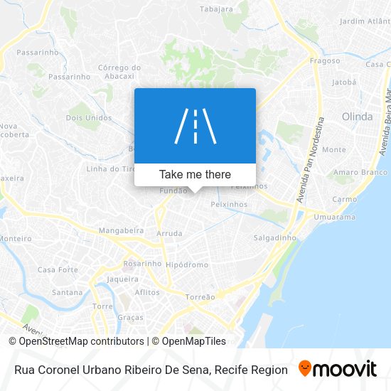 Rua Coronel Urbano Ribeiro De Sena map