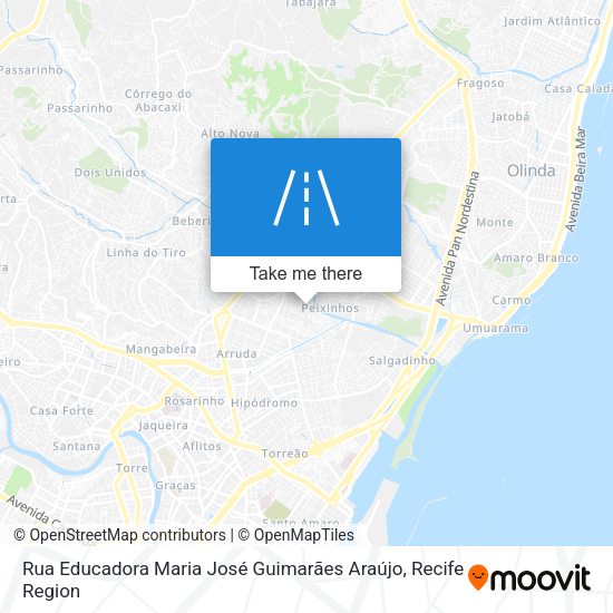 Rua Educadora Maria José Guimarães Araújo map