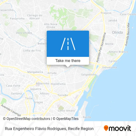 Rua Engenheiro Flávio Rodrigues map