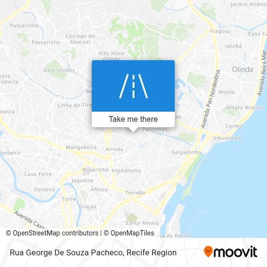 Rua George De Souza Pacheco map