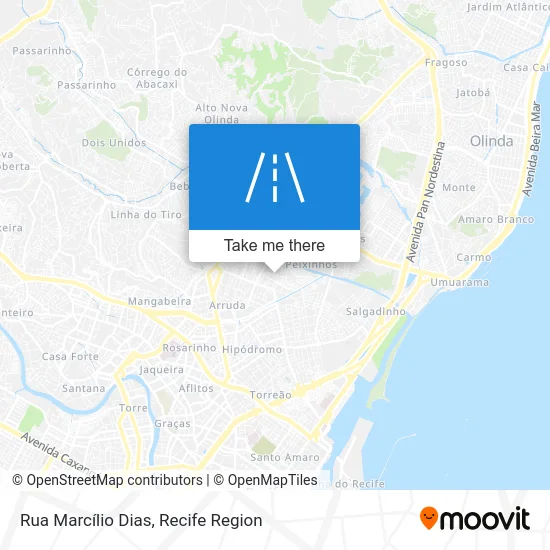 Rua Marcílio Dias map