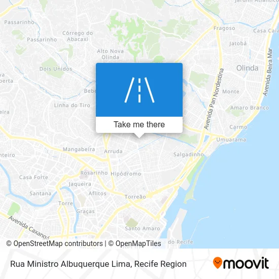 Rua Ministro Albuquerque Lima map