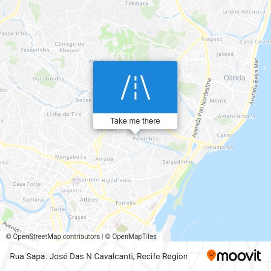 Rua Sapa. José Das N Cavalcanti map