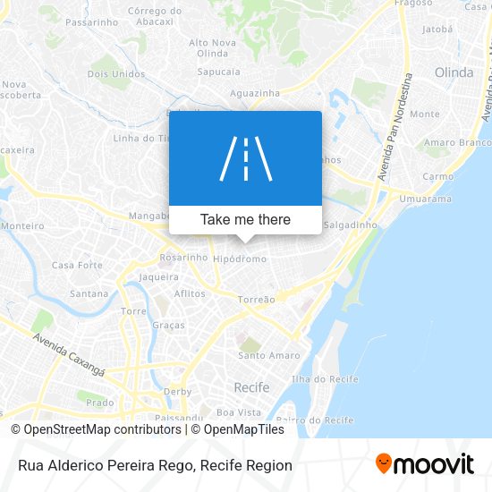 Rua Alderico Pereira Rego map