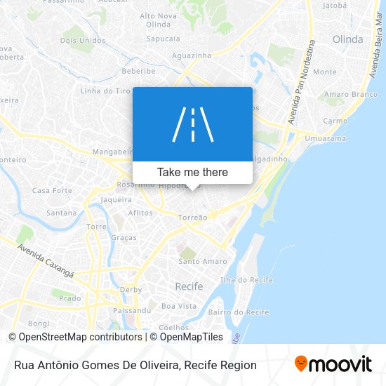 Rua Antônio Gomes De Oliveira map