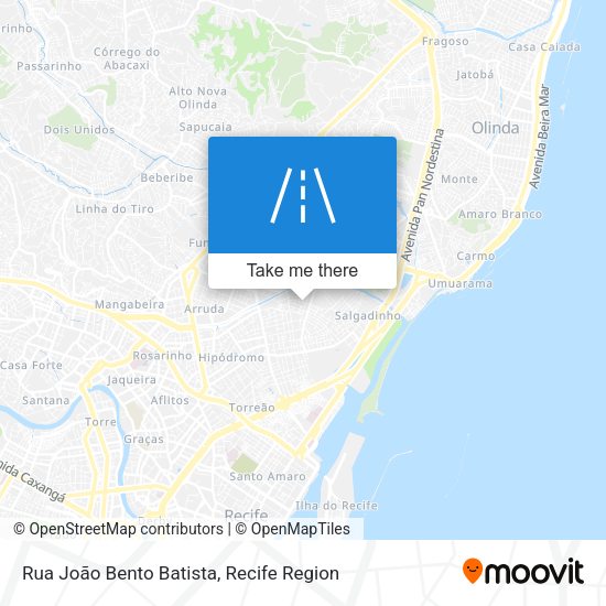 Rua João Bento Batista map