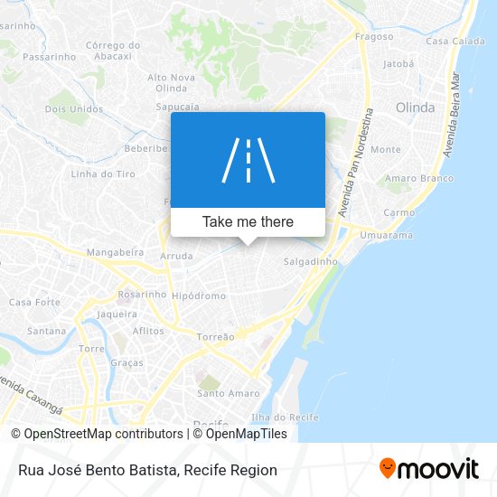 Rua José Bento Batista map