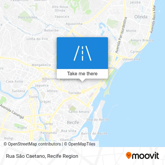 Rua São Caetano map