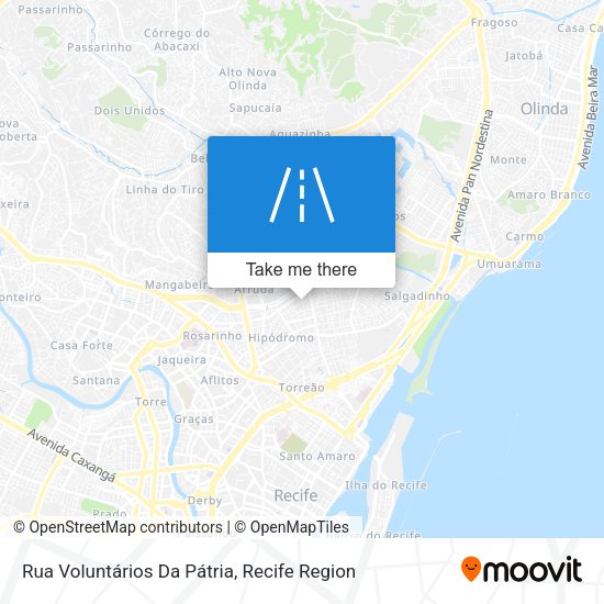 Rua Voluntários Da Pátria map