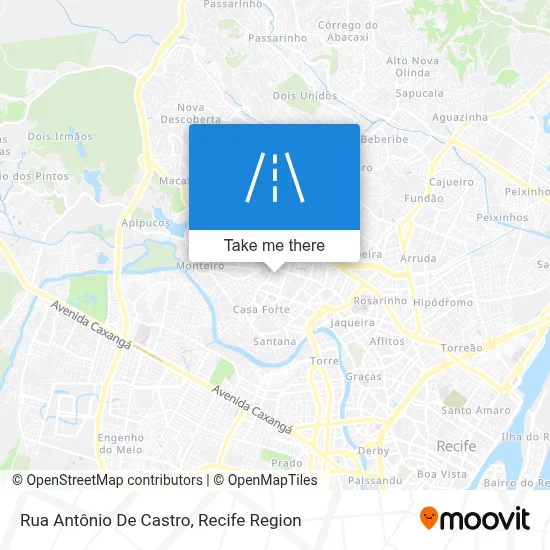 Rua Antônio De Castro map