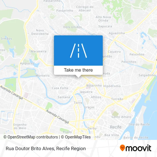 Rua Doutor Brito Alves map