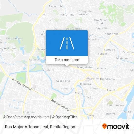 Rua Major Affonso Leal map