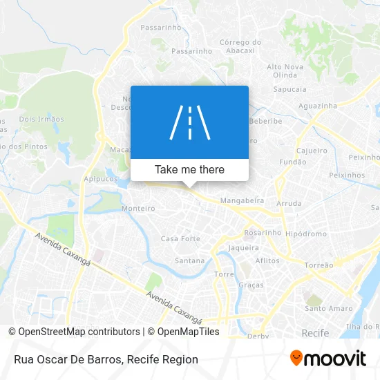 Rua Oscar De Barros map