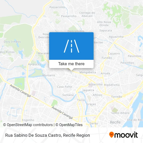 Rua Sabino De Souza Castro map