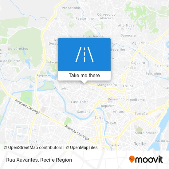 Rua Xavantes map