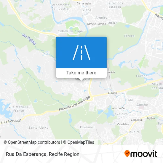 Rua Da Esperança map