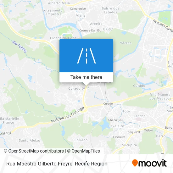 Rua Maestro Gilberto Freyre map