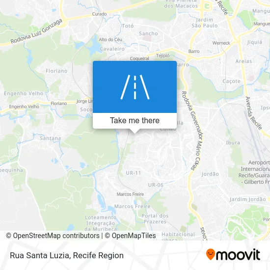 Rua Santa Luzia map