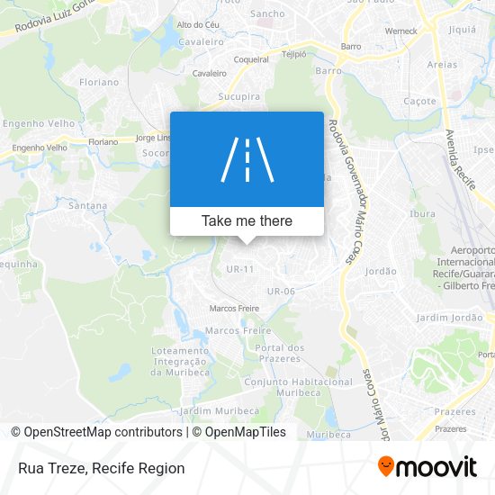 Rua Treze map