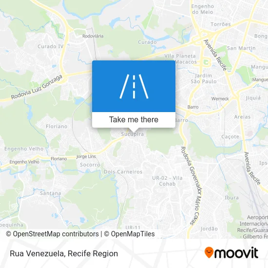 Rua Venezuela map