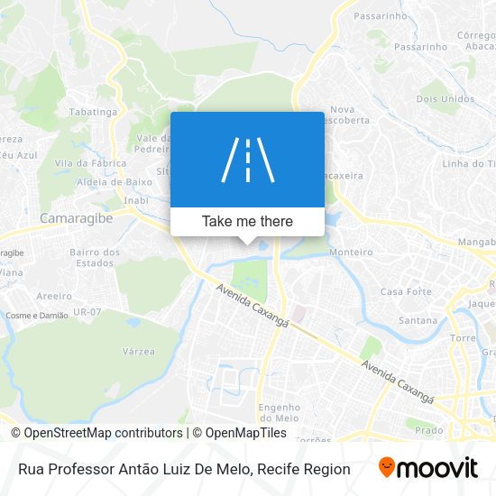 Rua Professor Antão Luiz De Melo map