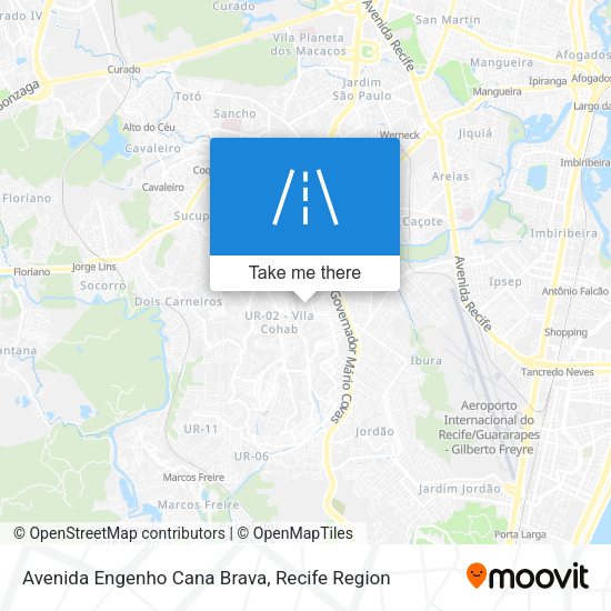 Avenida Engenho Cana Brava map