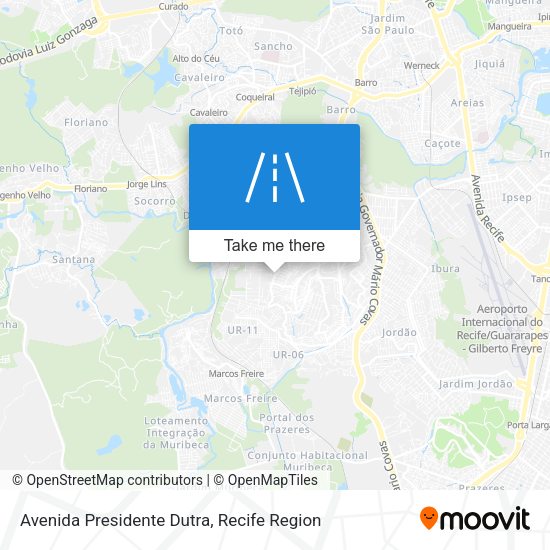 Avenida Presidente Dutra map