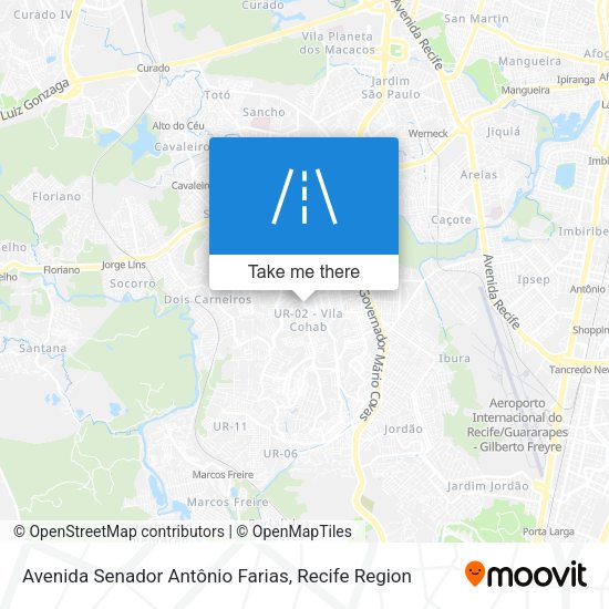 Avenida Senador Antônio Farias map