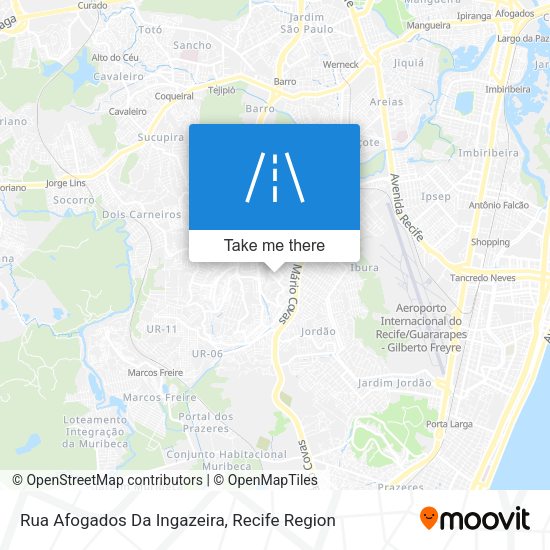 Rua Afogados Da Ingazeira map