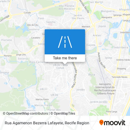 Rua Agamenon Bezerra Lafayete map
