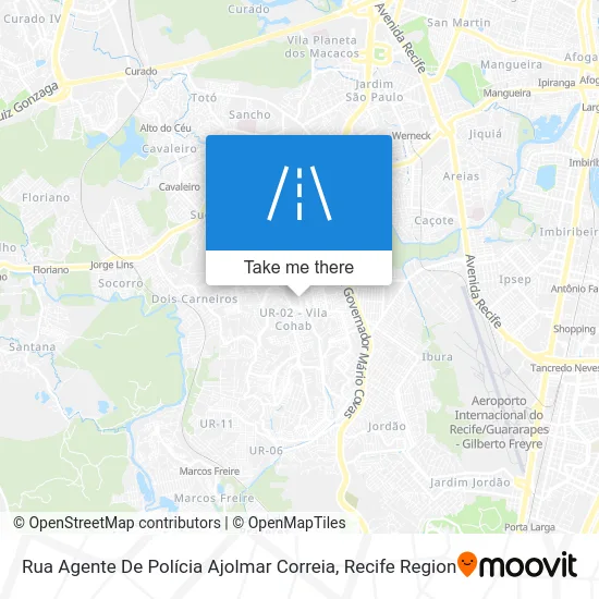 Rua Agente De Polícia Ajolmar Correia map
