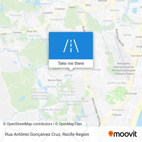 Rua Antônio Gonçalves Cruz map