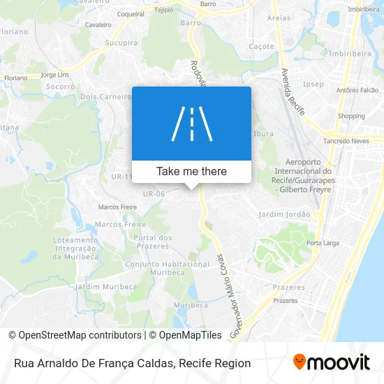 Rua Arnaldo De França Caldas map
