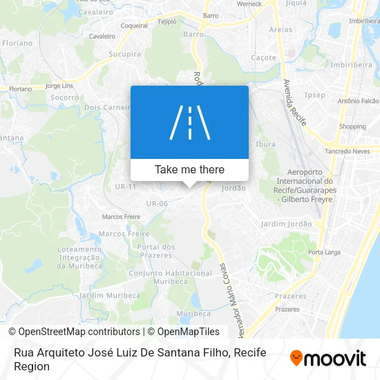 Rua Arquiteto José Luiz De Santana Filho map