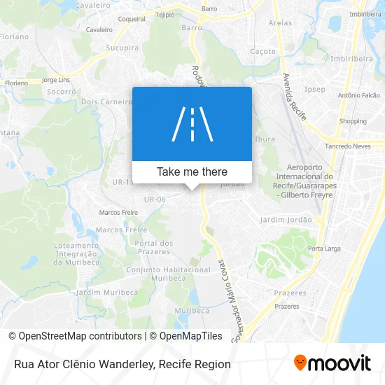 Rua Ator Clênio Wanderley map