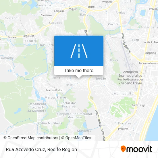 Rua Azevedo Cruz map