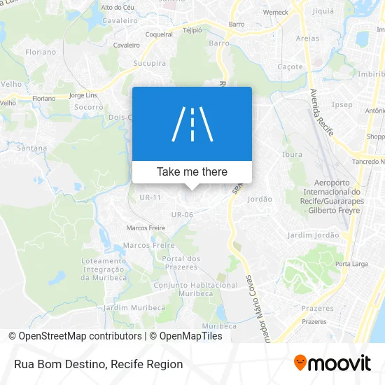 Rua Bom Destino map